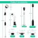 GOFOIT 360-degree Cordless Electric Spin Scrubber with Long Handle - Shower, Tub, and Tile Power Scrubber with 3 Multi-Purpose Brush Heads - Buy Online on GoSupps.com