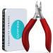 Ronavo nail clipper-treatment of ingrown toenails & toenail snails for thick nails high-performance professional toen nail snack snap for men and older people soft grip metal gift box red (ingrown nails)