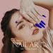 Funyrich Long Coffin Press on Nails Blue (24 Pcs) - Ballerina Matte Full Cover False Nails for Women and Girls - Buy Online on GoSupps.com