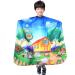 KaHot Haircut Salon Hairdressing Cape for Kids Child Styling Polyester Smock Cover Waterproof Shampoo & Cutting Household Capes with Snap Closure,31"×47" (Cartoon Animals)