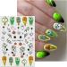 JMEOWIO 9 Sheets Halloween Nail Art Stickers Decals Self-Adhesive Colorful Flower Ghost Pumpkin Nail Supplies Nail Art Design Decoration Accessories - Buy Online on GoSupps.com