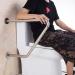 Anti-Slip Handrail Toilet Grab Handle Bathroom Toilet Handrail Security Pole Curve Grab Bar Stainless Steel Wall Mounted Shower Handrail R - Buy Online on GoSupps.com