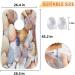 Beard Bib Apron for Men - Non-Stick Waterproof Hair Catcher & Grooming Cloth | Seashell Pattern - Buy Online on GoSupps.com