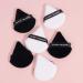 MAANGE 6 Pcs Triangle Makeup Puff Set for Loose Powder - Soft Face Body Foundation Puffs - Triangular Design for Contouring - 3 Black + 3 White - Buy Online on GoSupps.com