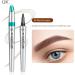 New Magic Eyebrow Pencil 3D Waterproof Microblading Eyebrow Pencil Contouring Pen Eyebrow Pencil with 4 Fork Tip Effortlessly Creates Lasting MakeUp Professional Natural Looking Eyebrows (1PC-D) - Buy Online on GoSupps.com