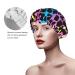 Leopard Print Cheetah Animal Skin Shower Cap for Women - Reusable Double Layers Waterproof Hair Protector - Stretchy Adjustable Neon Cap for Long Hair - Buy Online on GoSupps.com