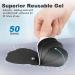 Premium Wireless TENS Unit Electrode Pads | Reusable Self Adhesive 3.5mm Connector Non-Irritating Design - Black - Buy Online on GoSupps.com
