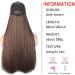 iLUU Hat Hair Extension Baseball Cap With Hair Straight Long Smoth Hairpiece With Baseball Hat Attached Adjustable Cap Synthetic Hair Extensions for Girls and Women (24 -Straight Dark Brown) dark brown straight-60cm - Buy Online on GoSupps.com