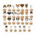 Leadigol Dog Dessert Cupcake Topper Pick Birthday Party Decoration Puppy Dog Theme Cupcake Toppers Cute Party Supplies Dog Puppy Cupcake Topper