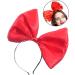 Frcolor Super Large Red Bowknot Headband Women and Girls' Hair Hoop Bow Headdress Hair Accessories for Party and Cosplay Decoration (Red) - Buy Online on GoSupps.com
