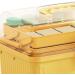 Large Capacity Shockproof Medicine Storage Box - 3 Layers Portable & Waterproof for Home & Outdoor Use | Lemon Yellow - Buy Online on GoSupps.com