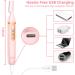 Pink Electric Eyebrow Trimmer & Hair Remover - Painless Cordless Razor for Face, Lips & Bikini - Buy Online on GoSupps.com