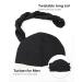 Satin Lined Halo Turban Set for Men - X-Large Black & Dark Heather Grey - Buy Online on GoSupps.com
