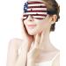 American Flag Guns & Bullet Holes Sleep Mask - Adjustable Strap, Light Blocking Eye Cover for Men and Women | Ideal for Travel, Night Time and Naps - Buy Online on GoSupps.com