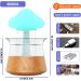 Rain Cloud Humidifier with Remote Controller | 7 Light Colours | Timer | 3-in-1 Aroma Diffuser | Multifunctional Mushroom Rain Lamp | Wood Finish - Buy Online on GoSupps.com