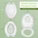 WSSROGY Elongated Toilet Seat with Built-In Potty Training Seat - Magnetic Kids Seat and Slow Close Cover - Fits Adult and Child - White Plastic - Buy Online on GoSupps.com