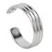 Magnetic rings for women men elegant adjustable against fatigue joint pain metal ring jewelry accessories (silver)