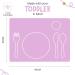 Montessori Toddler Silicone Dining Mat - Non-Slip & Easy-to-Clean Lilac Practical Life Mat for Kids House - Buy Online on GoSupps.com