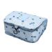 Travel Hanging Toiletry Wash Bag Makeup Cosmetic Organizer Hanging Toiletry Bags for Women Waterproof Multifunctional Cosmetics Storage Bag for Girls Men (Blue Cherry)