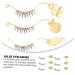 FOMIYES 6pairs Eyelash Lash Display Fake Lashes Magnetic with Tool Magnetic Tryout Wand Eyelash Separator Eyelash Applicator Tool Salon Rose Electroplating Process Fake Eyelashes - Buy Online on GoSupps.com