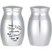 Canghai Mini Cremation Urn Small Keepsake for Human and Pet Ashes | Stainless Steel Ashes Holder Souvenir Ash Box 25x16 mm (Silver) - Buy Online on GoSupps.com