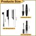 5-Piece Hair Finishing Set | Flyaway Control Wax Sticks & Styling Comb for Sleek Frizz-Free Edges & Baby Hair - Shop Internationally - Buy Online on GoSupps.com
