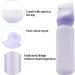 FINEASY 2 Pcs Hair Dye Brush Bottle Root Comb Applicator for Salon & Home Hair Coloring - White Purple - Buy Online on GoSupps.com