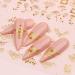 Gold Flowers Nail Art Stickers Decal - 3D Self-Adhesive Flower Leaf Lace Design for Women and Girls - Nail Supplies and Decorations - BL-001MJ - Buy Online on GoSupps.com