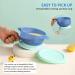 Kyraton Baby Suction Bowl with Straw and Spoons | Unbreakable, Reusable, and Slip-Resistant | Ideal for Milk, Soup, Ice Cream | Dark Blue - Buy Online on GoSupps.com