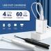 2 Pack Rechargeable Electric Toothbrushes for Adults and Kids - Sonic Whitening Tooth Brush with 8 Heads, 6 Modes, Smart Timer, Waterproof - Black/White Set - Buy Online on GoSupps.com