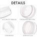 10 Piece Small Travel Containers - 3/5/10/15/20 Gram Size Jars for Lotions & Creams - Plastic Sample Containers with Labels & Mini Spatula - Buy Online on GoSupps.com