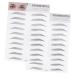 FRCOLOR 2pcs 3d Eyebrow Stickers Waterproof Suit Makeup Stickers Eyebrow Tools Makeup Tools Man