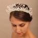 YERTTER Vintage Wedding Pearl Beads Crystal Tiara Hair Crown - Handmade Bride Hair Band for Wedding Prom - White - Buy Online on GoSupps.com