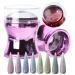 1 Set Nail Art Stamper Nail Stencils Clear Nail Art Silicone Stamping Jelly with Scraper Set Nail Art Supplies Transparent Visible Body 3D Nails Art Stencils Tool for Girls Women Ladies Purple
