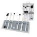MODA Beautiful Eyes 7 pc Makeup Brush Flip Kit White