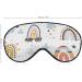 Boho Rainbow Colorful Dots Sleep Mask with Adjustable Elastic Strap - Perfect for Yoga, Travel, and Nap - Blackout Eye Cover for Men and Women - Buy Online on GoSupps.com