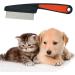 Flea Comb for Dog Cat Flea Lice Tear Stain Remover Pet Combs Fine Tooth Grooming Removal Tool Red Black 18cm x 4.5cm - Buy Online on GoSupps.com