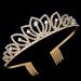 TOBATOBA Gold Princess Tiara for Girls | Rhinestone Hair Accessories for Pageants, Proms, Birthdays | Quinceanera Crown Headpiece - Buy Online on GoSupps.com
