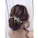 IYOU Crystal Wedding Side Comb Green Rhinestone Bride Hair Combs Pearl Prom Bridesmaid Bridal Hair Accessories for Women - Buy Online on GoSupps.com