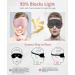 3D Contoured Sleep Mask for Women Men - 99% Blackout Eye Covers - Comfortable & Adjustable - Perfect for Travel and Lash Extensions - Pink - Buy Online on GoSupps.com