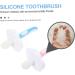 Skisuno Silicone Baby Toothbrush & Massage Toy - Gentle Fingerbrush for Baby Oral Care (1 Pack Pink) - Buy Online on GoSupps.com