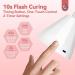 SAVILAND Rechargeable U V Lamp for Gel Nails: 27W Smart Sensor U V Nail Lamp Portable 10s Flash Cure Nail Lamp for Gel Nails Mini Fast Dry LED Nail Lamp Nail Dryer Nail Artist Travel Home Use A Lotus White - Buy Online on GoSupps.com