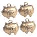 Operitacx 4pcs Figurine Hanging Zodiac Adornment Pendants Statue Diy Antique Zodiact Vintage Pendant Charms