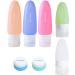 Silicone travel bottles set for travel body care items OW Travel.TSA-compliant spout-proof BPA-free travel bottle for travel set Liquids Hand luggage shampoo bottle to fill 7 pieces
