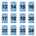 TOPTIE Sets of 12 Numbered Training Vest (#13-24), Soccer Pinnies