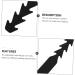 Coheali Adjustable Mask Hook Set - 40 Slipproof Black Ear Hooks for Face Masks & Earrings Protection - Buy Online on GoSupps.com