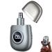 Portable Nose Hair Trimmer for Men Women Rechargeable with LED Display Nose Hair Removal 10 000 RPM Motor & Dual-Edge Blades Replacement Cutterhead Included Gray