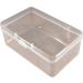 KAYNO Cotton Puff Box - Translucent PP Plastic Rectangular Facial Wipe Box (170x106x72mm) | International Shipping - Buy Online on GoSupps.com