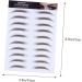 POPETPOP 5pcs Eyebrow Stickers Waterproof Stickers Brow Transfers Imitation Eyebrow Sticker Make up Lip Gloss - Buy Online on GoSupps.com