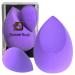 Silk Complexion Makeup Sponge Set Wet and Dry Detailed Blending Makeup Sponges Unrivalled Detailing Makeup Application Latex Free and Easy Clean Unique Fine Detailing Makeup Sponges. (Purple)